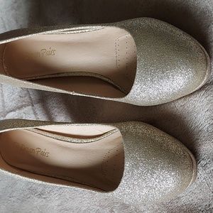 Dream Pairs, 9.5, gold glitter Heels